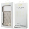GUESS ETUI LEATHER 4G TRIANGLE STRASS DO MAGSAFE IPHONE 17 PRO MAX