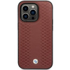 Etui BMW BMHCP14L22RFGR na iPhone 14 Pro burgundowy/burgundy Leather Diamond Pattern