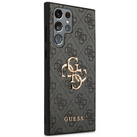 GUESS CASE HARDCASE DO SAMSUNG S23 ULTRA S918 SZARY Z LOGO METALOWYM