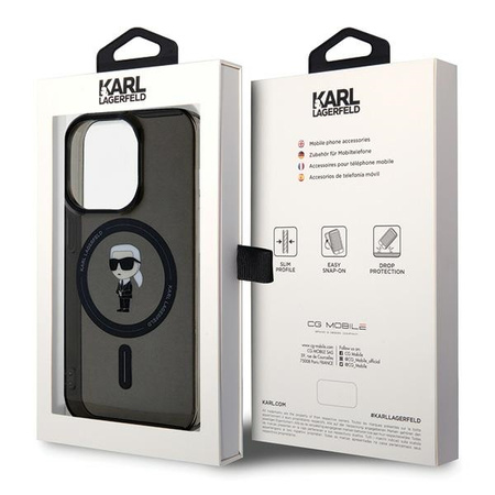 KARL LAGERFELD ETUI HARDCASE DO IPHONE 15 PRO MAX 6.7 DO MAGSAFE IKONIK