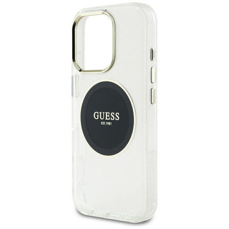 GUESS ETUI POKROWIEC MAGNETYCZNY DO MAGSAFE IPHONE 16 PRO MAX CLASSIC LOGO
