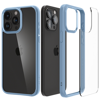 Spigen Crystal Hybrid, sierra blue - iPhone 15 Pro Max