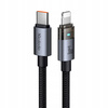 MCDODO KABEL USB-C SZYBKIE ŁADOWANIE DO IPHONE LIGHTNING 36W 1M LED CZARNY