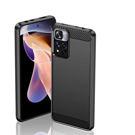 HURTEL ETUI POKROWIEC CARBON DO XIAOMI REDMI NOTE 11 PRO PLUS 5G ELASTYCZNE