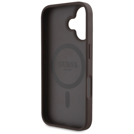 GUESS ETUI MAGNETYCZNE TPU DO MAGSAFE IPHONE 16 4G CIRCLE CLASSIC LOGO