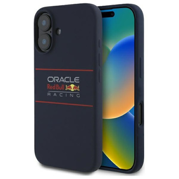 Red Bull RBHMP16M24SIHSRV iPhone 16 Plus 6.7 hardcase granatowy/navy Silicone Horizontal Logo MagSafe