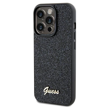 Etui Guess Disco Metal Script na iPhone 13 Pro / 13 - czarne