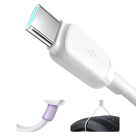 JOYROOM KABEL USB-C 3A 1.2M DO TELEFONÓW OPPO VIVO XIAOMI SZYBKIE ŁADOWANIE