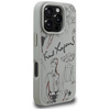 Etui Karl Lagerfeld Grained Pattern & Logo MagSafe do iPhone 16 Pro Max szary
