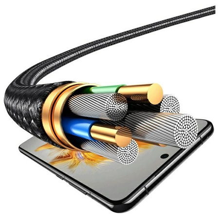 USAMS KABEL 4W1 USB-C DO LIGHTNING MICROUSB DO SMARTFONÓW 1,2M 15W