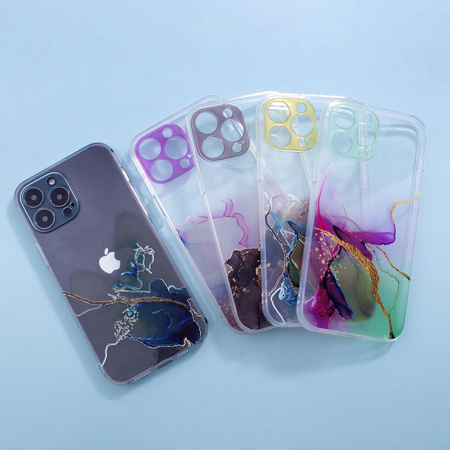 Marble Case etui do Xiaomi Redmi Note 11 żelowy pokrowiec marmur pomarańczowy