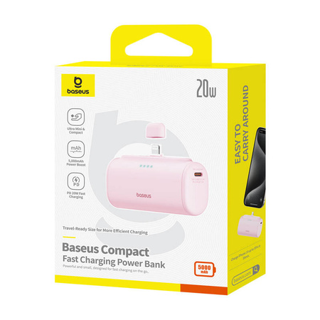 BASEUS POWERBANK OS-COMPACT 5000MAH 20W DO TELEFONÓW SZYBKA ŁADOWARKA USB-C