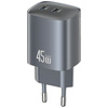 USAMS ŁADOWARKA SIECIOWA 45W GaN 2XUSB-C DO TELEFONÓW IPHONE XIAO