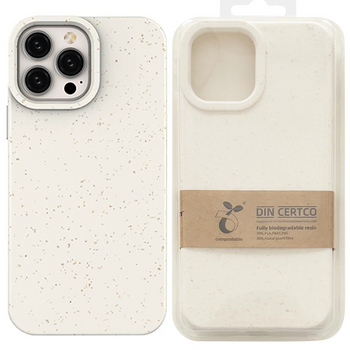 Eco Case etui iPhone 14 Plus silikonowy degradowalny pokrowiec białe