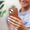 Dux Ducis Naples etui iPhone 14 Plus magnetyczny skórzany pokrowiec MagSafe brązowe