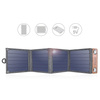 Choetech rozkładana podróżna ładowarka solarna słoneczna fotowoltaiczna 14W z USB 5V / 2,4A panel słoneczny szary (SC004)
