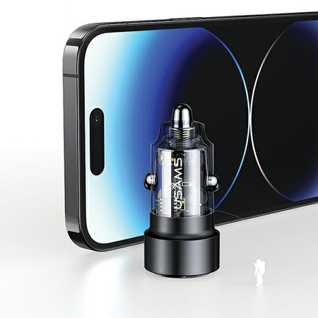 USAMS ŁADOWARKA SAMOCHODOWA C39 60W USB-C DO SAMOCHODÓW Z ŁADOWANIEM SZYBKO