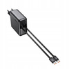 MCDODO SZYBKA ŁADOWARKA SIECIOWA ZASILACZ 3X USB-C PD GAN 67W 2X KABEL 1M