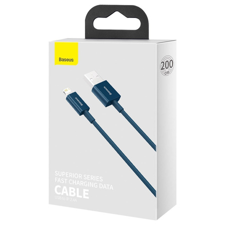 BASEUS KABEL ŁADOWARKA USB DO LIGHTNING APPLE IPHONE IPAD 2 METRY
