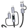 USAMS KABEL 6W1 FAST CHARGING 60W DO TELEFONÓW IPHONE ANDROID 2M ALUMINIUM