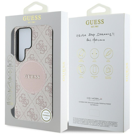 GUESS ETUI POKROWIEC TPU DO SAMSUNG GALAXY S25 ULTRA DO MAGSAFE LOGO 4G