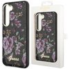 Etui Guess GUHCS23MHCFWSK S23+ S916 - czarne Flower Collection