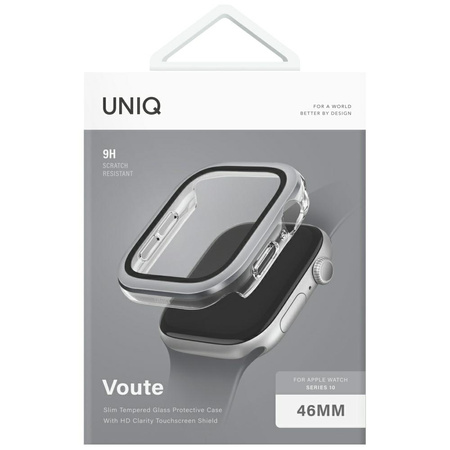 UNIQ ETUI VOUTE DO APPLE WATCH SERIES 10 46MM PROTEKCJA Z SZKŁEM HARTOWANYM