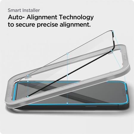 SZKŁO HARTOWANE SPIGEN ALM GLASS FC 2-PACK IPHONE 13 PRO MAX / 14 PLUS BLACK