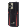 Audi Genuine Leather MagSafe iPhone 166.1 czarno-czerwony/black-red hardcase AU-TPUPCMIP16-R8/D3-RD