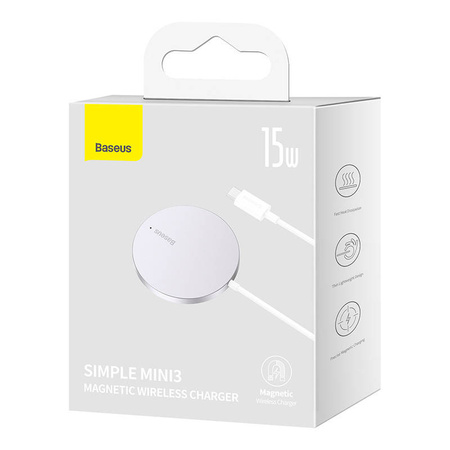 BASEUS ŁADOWARKA INDUKCYJNA MAGNETYCZNA DO MAGSAFE IPHONE 12 13 14 15 15W