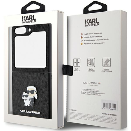 KARL LAGERFELD ETUI HARDCASE DO SAMSUNG Z FLIP5 F731 SAFIANO CHOUPETTE PIN
