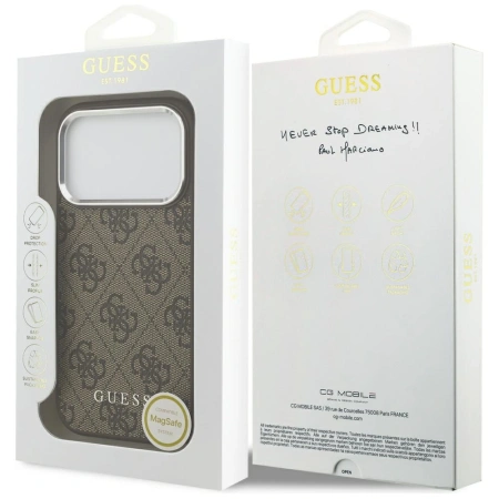 GUESS ETUI CASE MAGNETYCZNE DO IPHONE 17 PRO MAX MAGSAFE LOGO