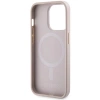 Etui Guess 4G Printed Stripes MagSafe na iPhone 15 Pro Max - różowe
