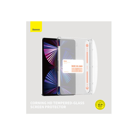 Szkło hartowane Baseus Crystal do iPad Pro 12.9'' (2018/2020/2021/2022) + zestaw montażowy - przezroczyste