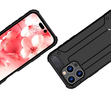 HURTEL ETUI PANCERNE HYBRID ARMOR DO IPHONE 16 PRO BEZPIECZEŃSTWO NAJAZDOWE