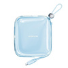 Joyroom powerbank 10000mAh Jelly Series 22.5W z wbudowanym kablem Lightning niebieski (JR-L003)
