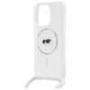 KARL LAGERFELD ETUI DO IPHONE 16 PRO 6.3 HARDCASE TRANSPARENT CROSSBODY
