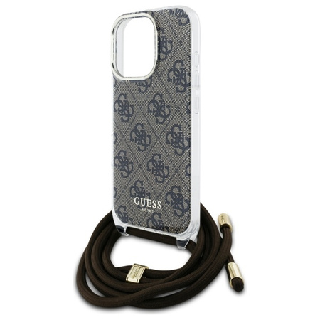 GUESS POKROWIEC HARDCASE CROSSBODY CORD 4G PRINT DO IPHONE 16 PRO MAX 6.9