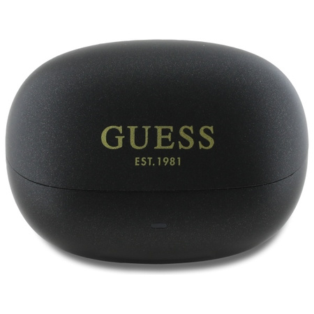 Guess słuchawki Bluetooth GUTWST88MCTGK  TWS + stacja dokująca czarny/black Capsule Printed Logo
