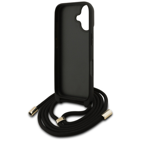 Etui Guess 4G Big Logo Cord Stap Crossbody do iPhone 17 brązowy