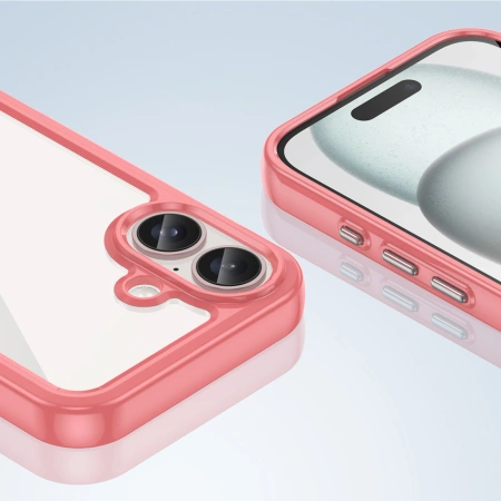 HURTEL ETUI OUTER SPACE CASE Z ŻELOWĄ RAMKĄ DO IPHONE 16 PLUS OCHRONA PRZED
