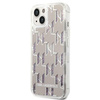 Karl Lagerfeld KLHCP14SLMNMS iPhone 14 6,1" hardcase srebrny/silver Liquid Glitter Monogram