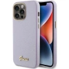 Etui Guess Glitter Glossy Script do iPhone 15 Pro Max - liliowe