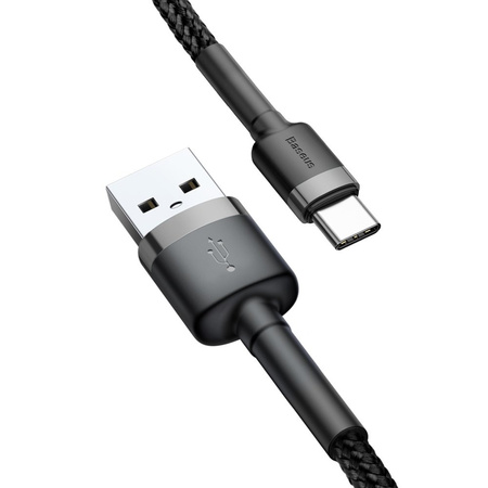 BASEUS CAFULE TYPE-C CABLE 300CM GREY/BLACK