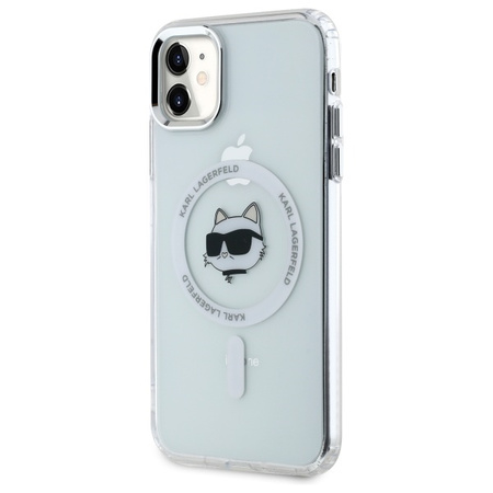 KARL LAGERFELD HARDCASE ETUI DO IPHONE 11 XR 6.1 Z METALOWYM CHOUPETTE HEAD