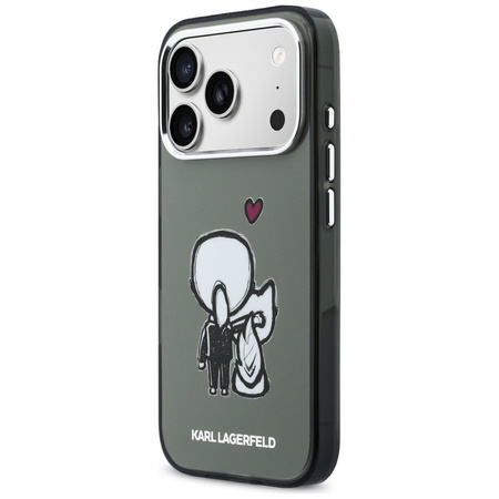 Etui Karl Lagerfeld Karl & Choupette     Back MagSafe do iPhone 17 Pro Max czarny