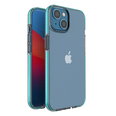 Spring Case etui iPhone 14 silikonowy pokrowiec z ramką jasnoniebieskie