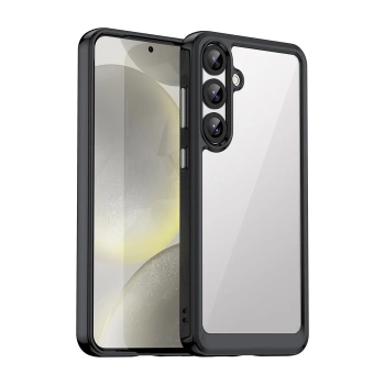 HURTEL ETUI OUTER SPACE CASE DO SAMSUNG GALAXY S25+ Z ŻELOWĄ RAMKĄ