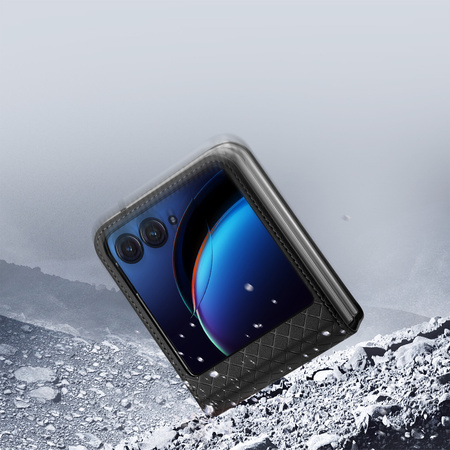 Skórzane etui z portfelem do Motorola Razr 40 Ultra Dux Ducis Bril - czarne