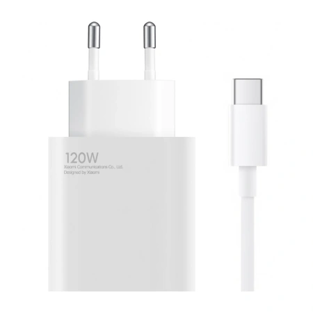 XIAOMI ŁADOWARKA 120W 6A DO TELEFONÓW Z KABLEM USB-C DO SZYBKIEGO ŁADOWANIA